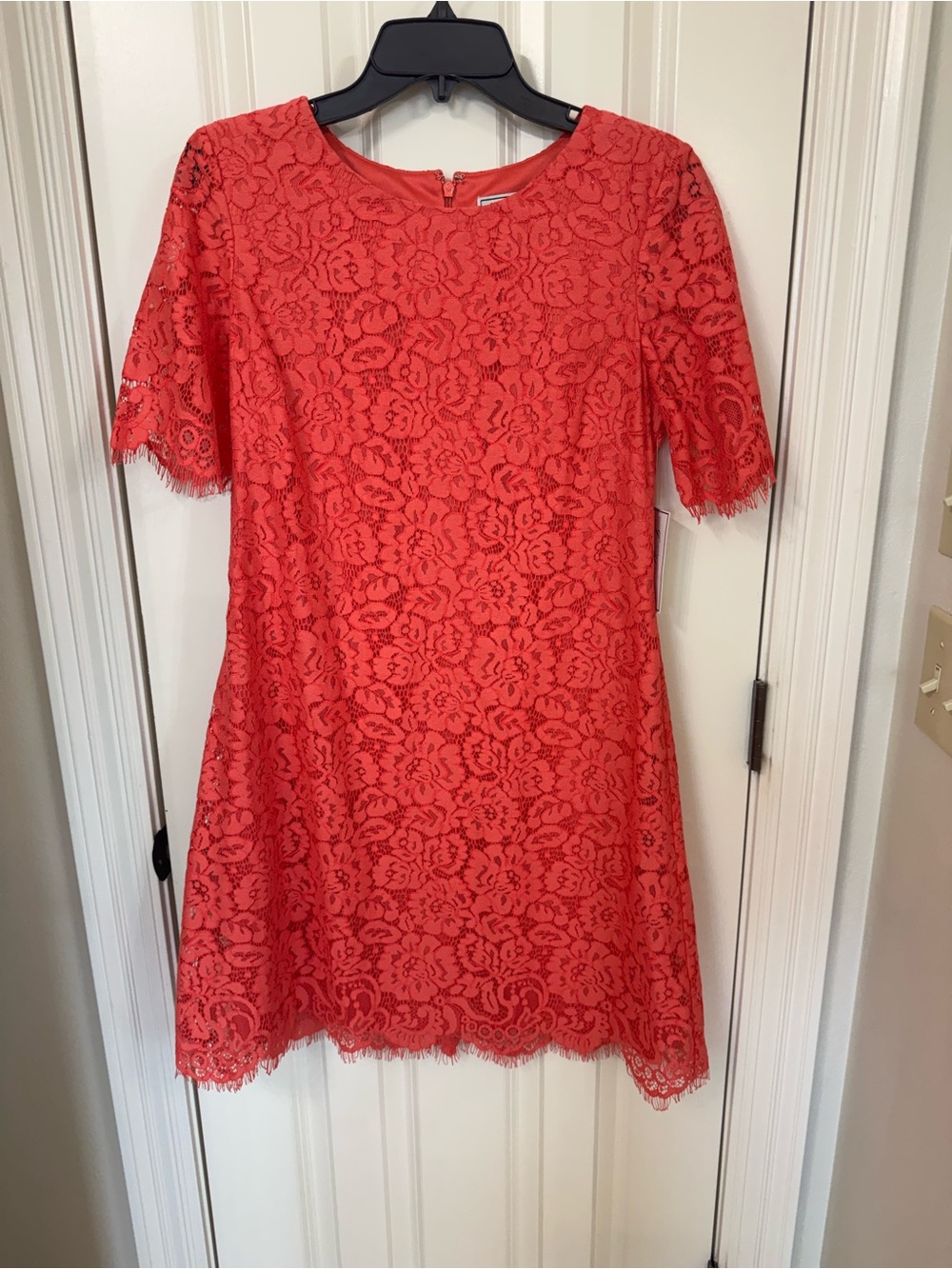 NWT Jessica Howard Coral Lace Mini Dress